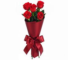 Букет 5 Красных роз Эдлесс Лав в Каринское
