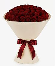 Букет 101 Бордовая роза Блэк Бакарра в Каринское