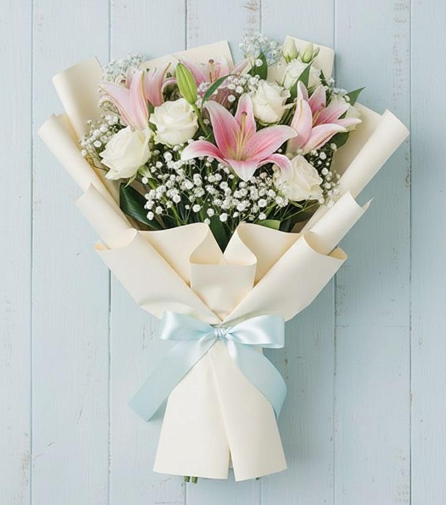 Букет цветов из: Лилии в Каринское