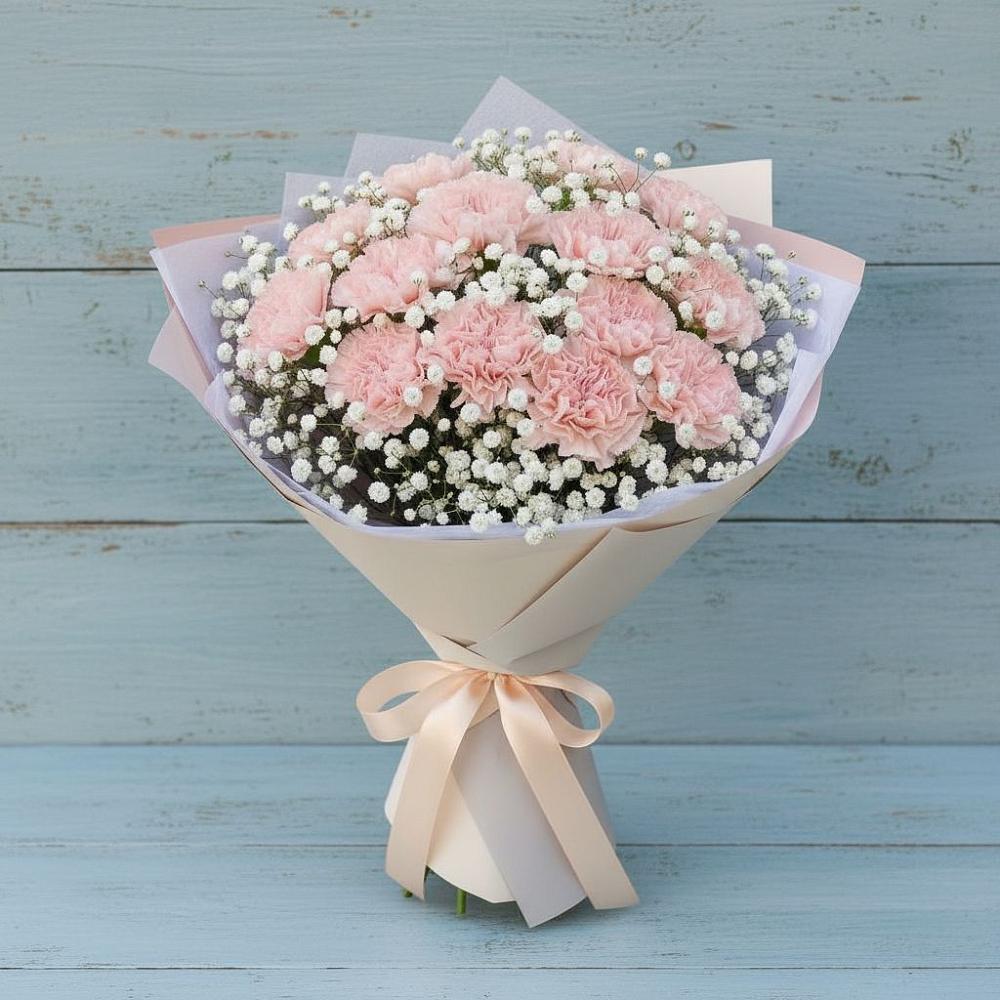 Букет цветов из: Гвоздики в Каринское