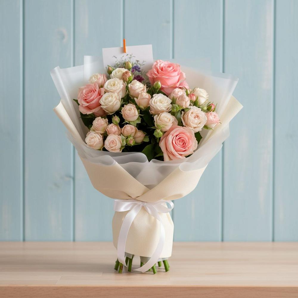 Букет цветов из: Розы в Каринское