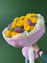 Букет Кустовые желтые розы #REPLACE_PRED# Каринское