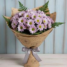 Букет цветов из:  Хризантемы #REPLACE_PRED# Каринское