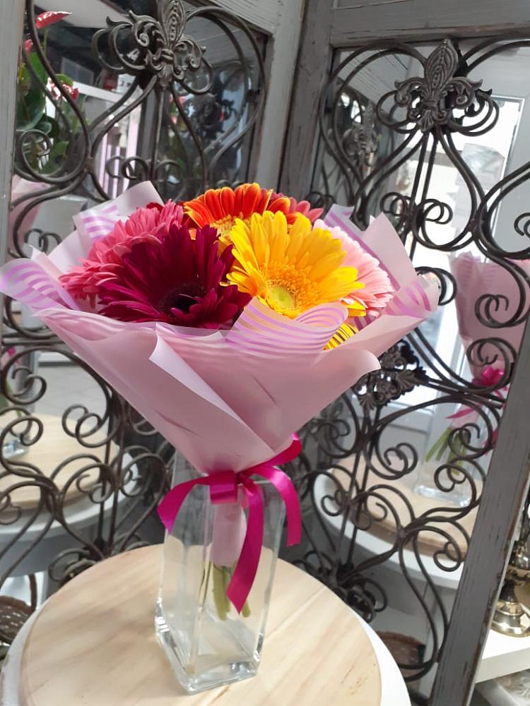 Букет цветов из: Герберы в Каринское