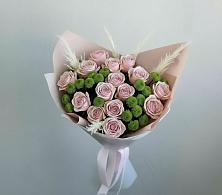 Букет цветов из:  Розы и Хризантемы в Каринское