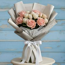 Букет цветов из:  Розы в Каринское