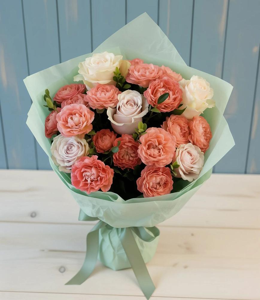 Букет цветов из: Розы в Каринское