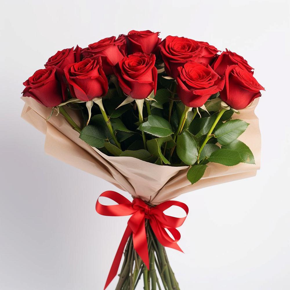 Букет 11 Красных роз Эдлесс Лав в Каринское
