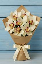 Букет цветов из:  Орхидеи и Розы в Каринское