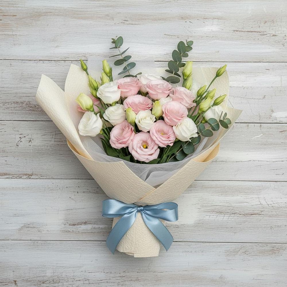 Букет цветов из: Лизиантусы в Каринское